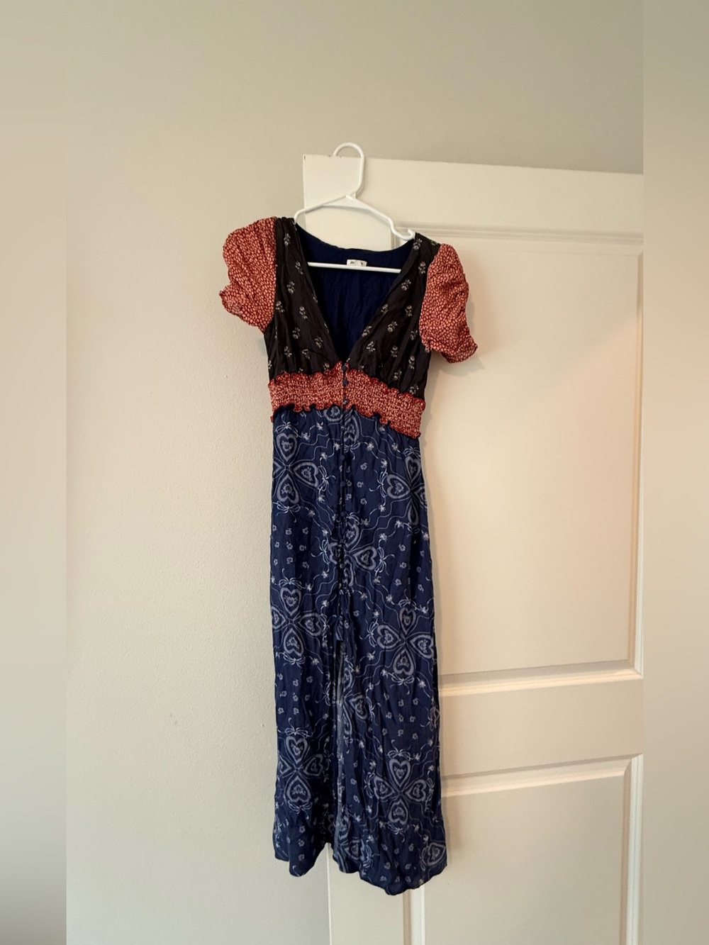 Kimchi Blue Navy Blue Flowing Dress